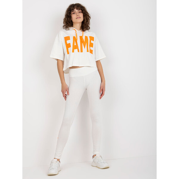 BASIC Smotanový športový komplet, mikina a legíny EM-KMPL-735.10-ecru 39242665