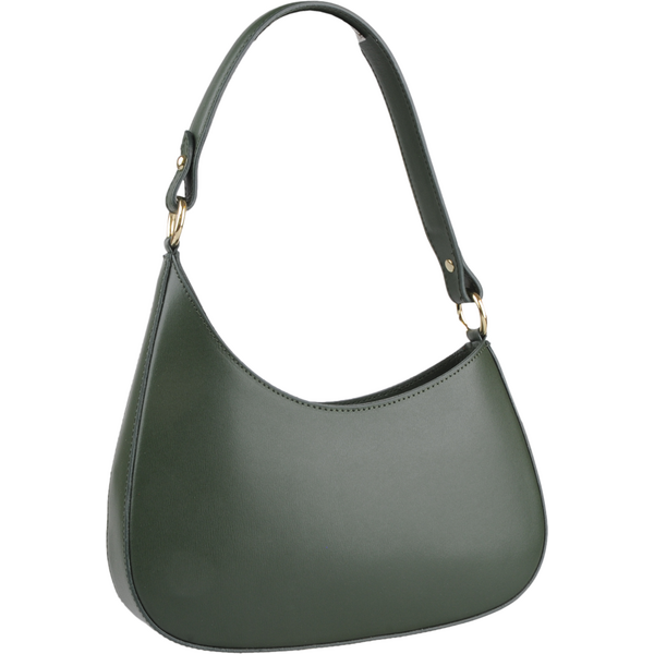 Zelená kožená talianska kabelka Viola Verde Scura NovaKabelka.sk 63233388