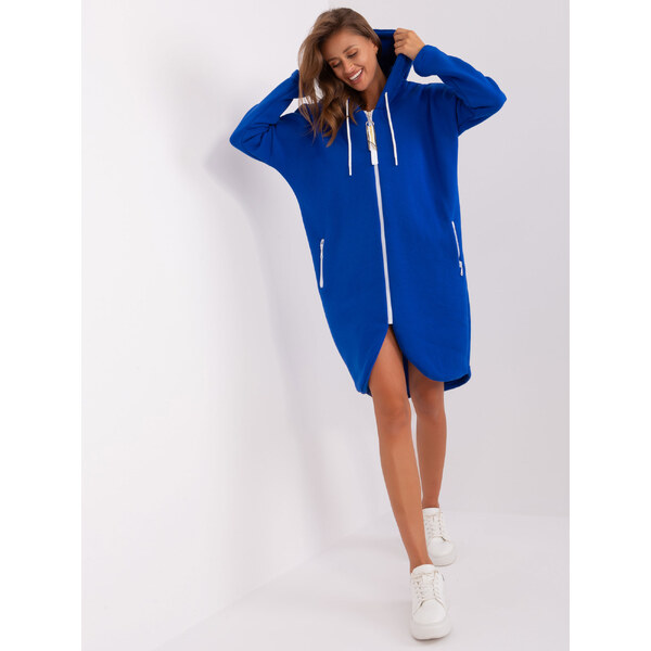 RELEVANCE Dlhá mikina Stunning - modrá -RV-BL-4742.20P-kobalt 57952805