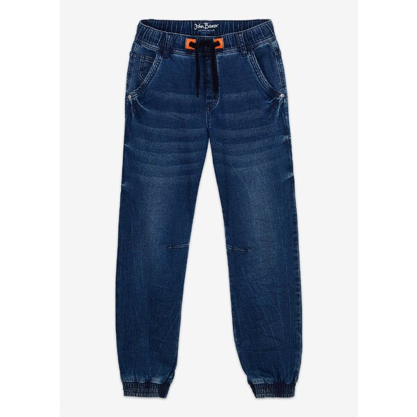 bonprix Mikinové džínsy bez zapínania, Regular Fit Tapered, farba 45572344