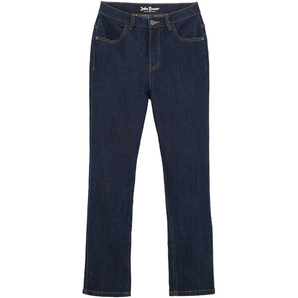 bonprix Slim Fit strečové džínsy, rovné, prestaviteľný pás, farba 48958266