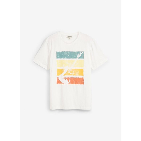 bonprix Tričko z čistej bio bavlny, farba biela 63234663