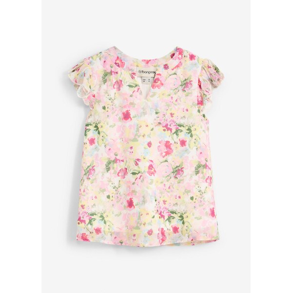 bonprix Tuniková blúzka s volánmi, farba fialová 63234728