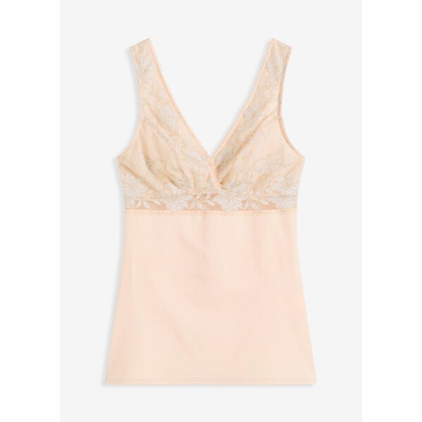 bonprix Sťahovací top so stredným tvarujúcim efektom, farba ružová 63234793