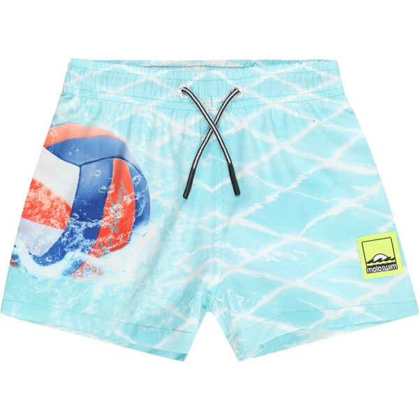 Molo Plavecké šortky Niko vodová / tmavomodrá / červená 63241133