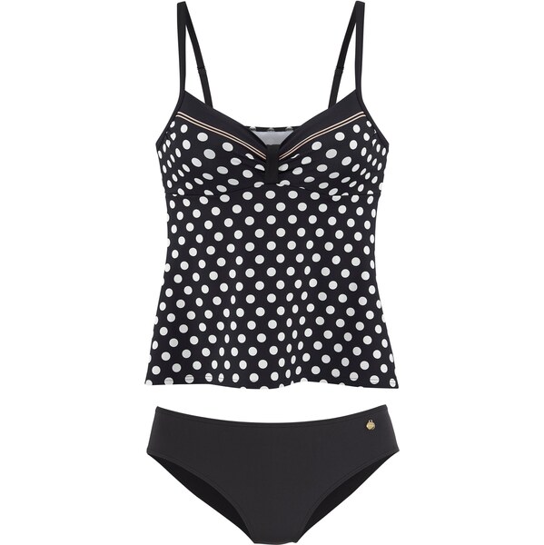 LASCANA Tankiny čierna / biela 63240833