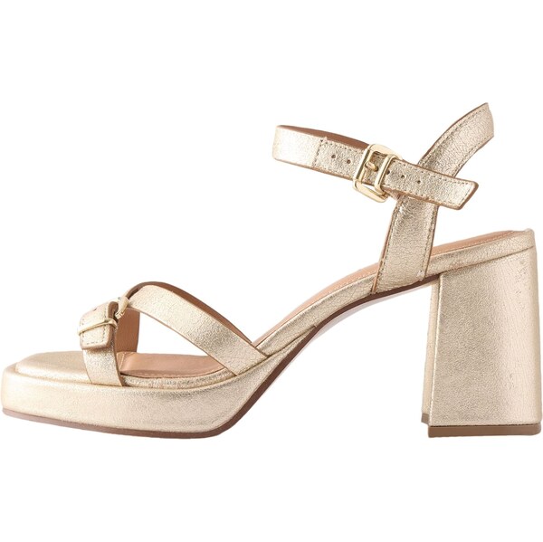 Next Remienkové sandále zlatá 63240673