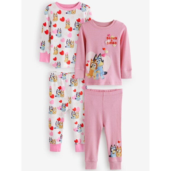 Next Pyžamo ružová / červená / biela 63240417