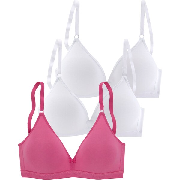 PETITE FLEUR Podprsenka ružová / biela 63238884