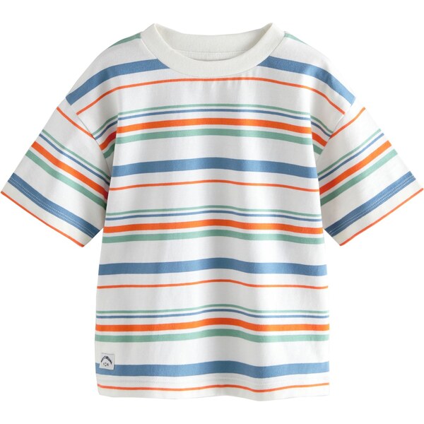 Next Tričko gestreift modrá / zelená / oranžová 63240730
