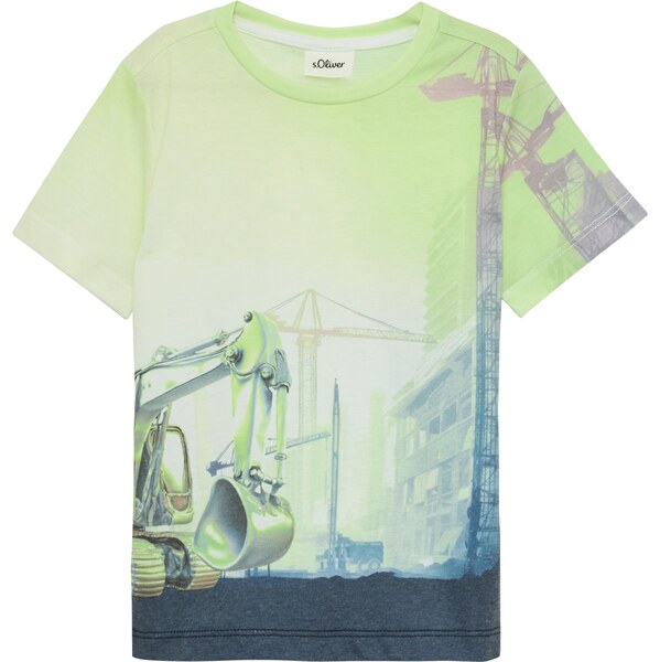 s.Oliver Tričko zafírová / sivá / svetlozelená 63444592