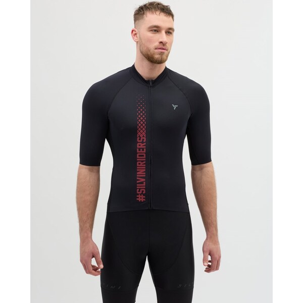 Pánsky cyklistický dres Silvini Mazzano čierna/sivá 63247880