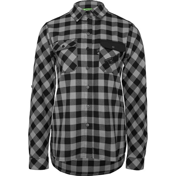 Dámska enduro flanelová košeľa Silvini Briona šedá/čierna 63247905