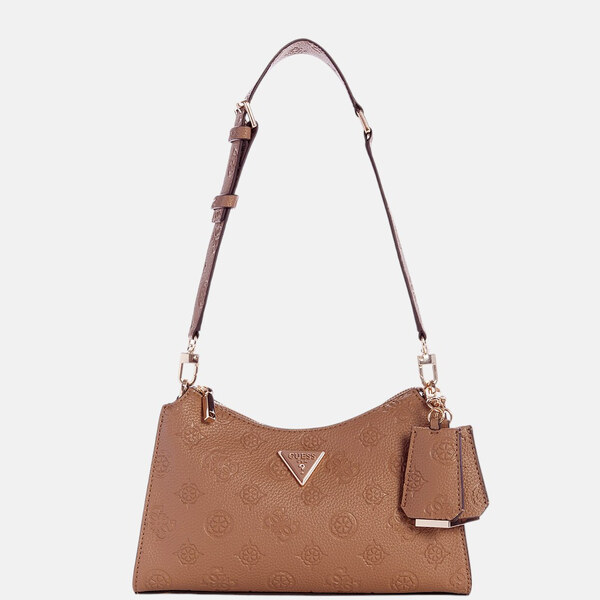 Hnědá kabelka Guess Cresidia top zip shoulder bag 56191 63249799