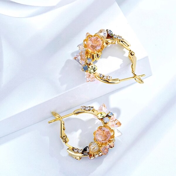 SWAROVSKI Elements Swarovski e. dámske náušnice kruhy Blooming Fields 24593807