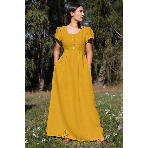 100% lanové romantické šaty Lotika 63251684