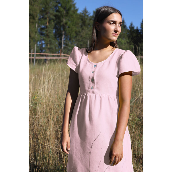 100% lanové romantické šaty Lotika 63251685