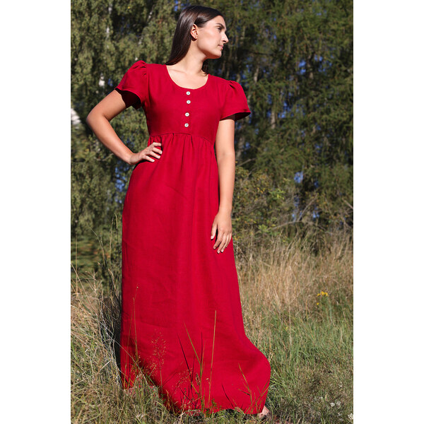 100% lanové romantické šaty Lotika 63251686