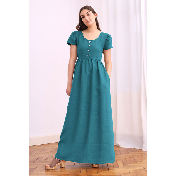 100% lanové romantické šaty Lotika 63251687