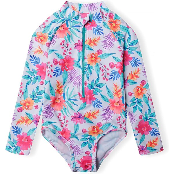 MINOTI Jednodielne plavky tyrkysová / neónovo oranžová / neónovo 63253270