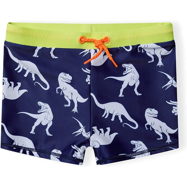 MINOTI Plavecké šortky dymovo modrá / tmavomodrá / jablková 63253264