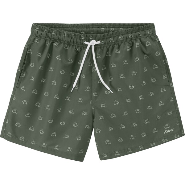 s.Oliver Plavecké šortky olivová / biela 63253715