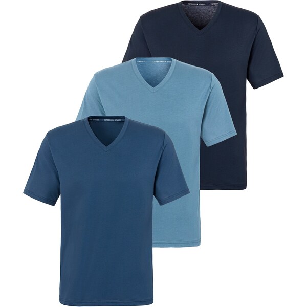 Copenhagen Studios Tričko námornícka modrá / tmavomodrá / modrozelená 63254368