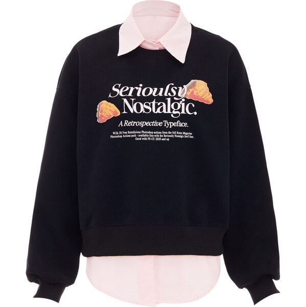 HOMEBASE Mikina oranžová / ružová / čierna 63253233