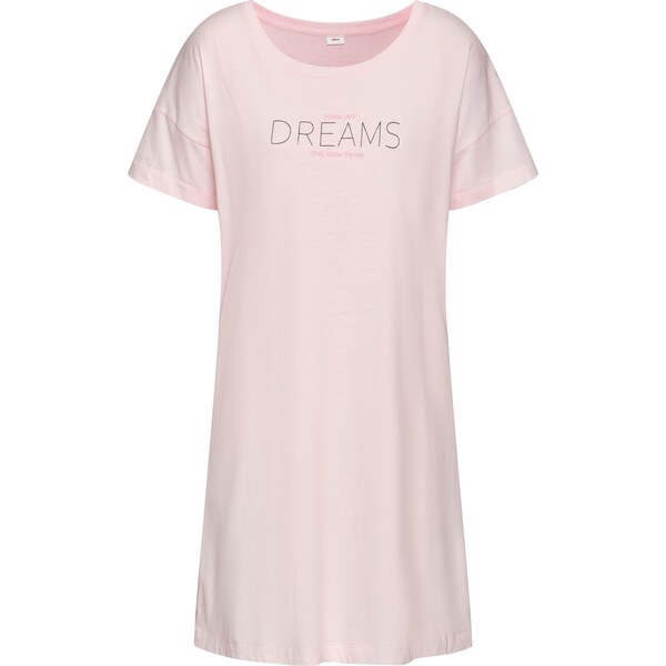 s.Oliver Nočná košieľka ružová / svetloružová / čierna 63253840