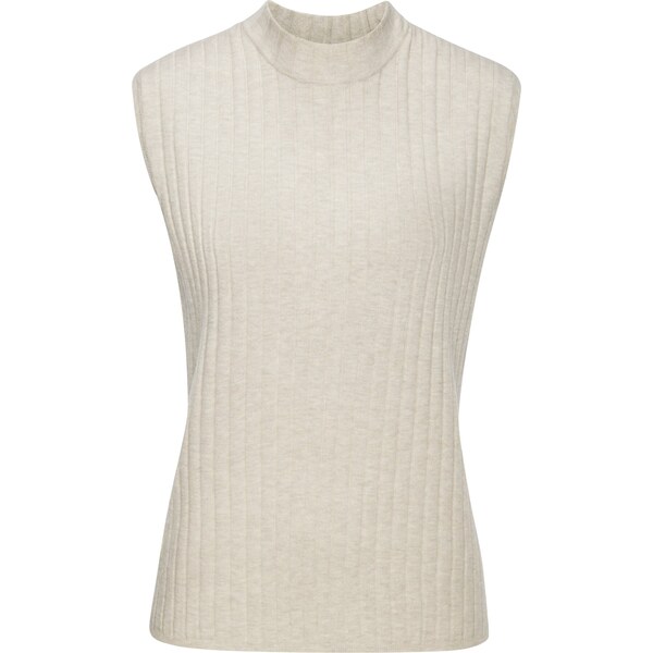 FRENCH CONNECTION Vyšívaný top sivá melírovaná 63254343