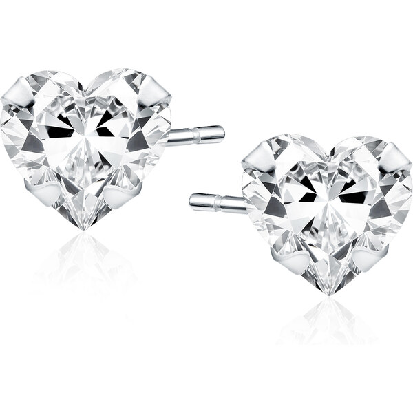 Olivie Stříbrné náušnice 5 mm SRDCE 9512 65048839