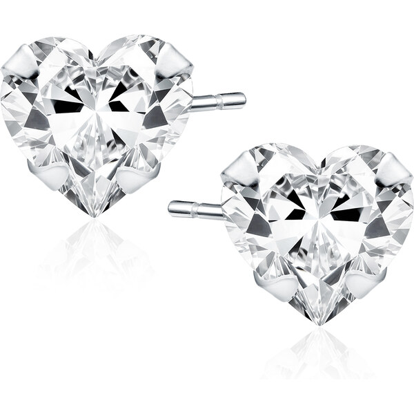 Olivie Stříbrné náušnice 6 mm SRDCE 9513 65048840