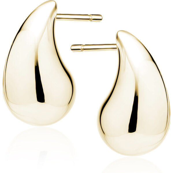 Olivie Strieborné náušnice ZLATÁ KVAPKA 9515 63300027