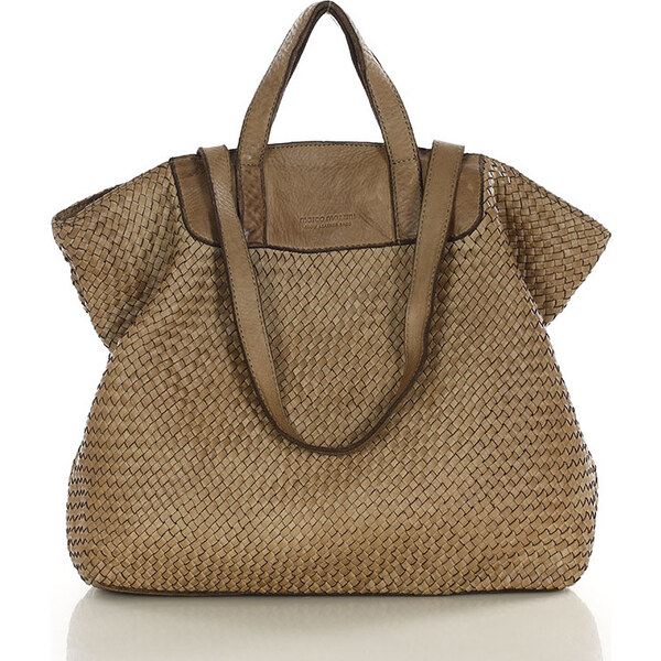 MARCO MAZZINI Béžová pletená shopper bag (v186b) 28552788