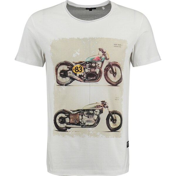 Key Largo Tričko Brake nebielená / hnedá / čierna / prírodná biela 63261902