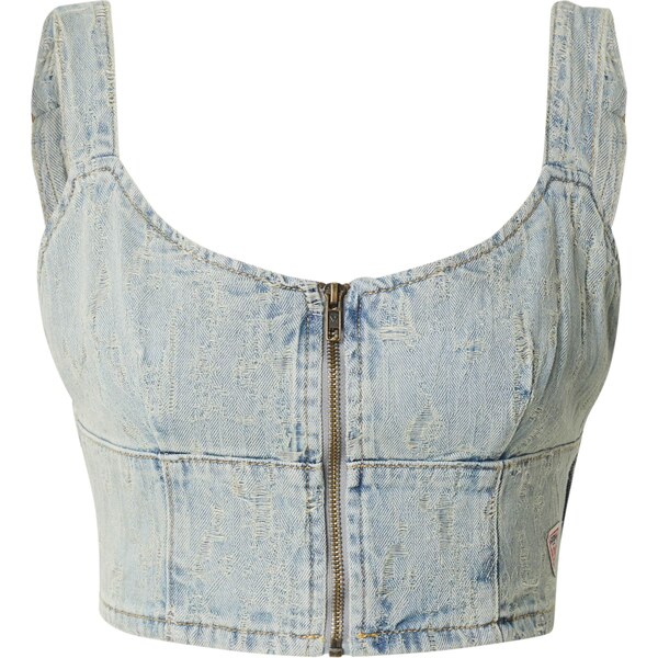 GUESS Originals Top modrá denim 63262229