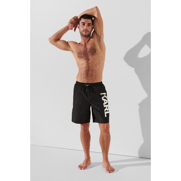 PLAVKY KARL LAGERFELD KARL LOGO LONG BOARDSHORTS 53046760