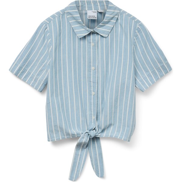 VERO MODA Blúzka svetlomodrá / biela 63262042