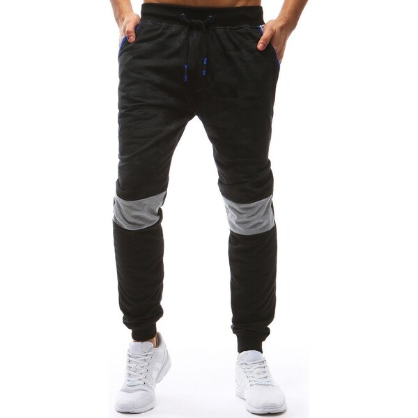 Dstreet Maskáčové trendové tepláky v čiernej farbe 63265086