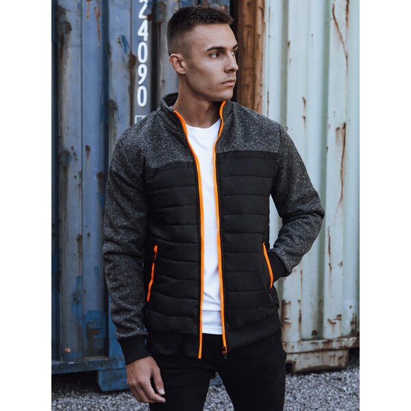 Dstreet Moderná prešívaná bunda čierna 63272187