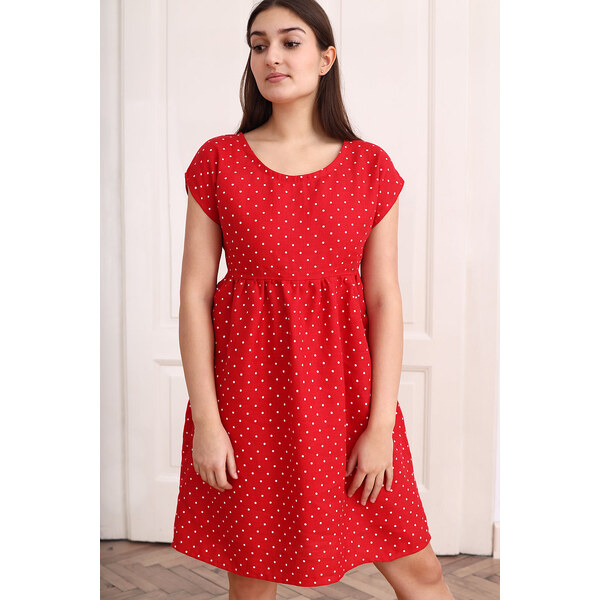 Lotika Linen České ľanové šaty retro bodky 63334455