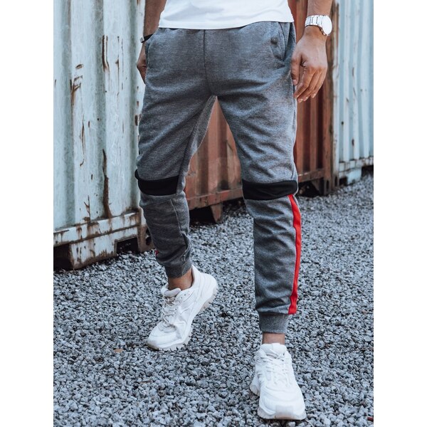 Dstreet Dizajnové pánske tepláky v antracitovej farbe 63302848