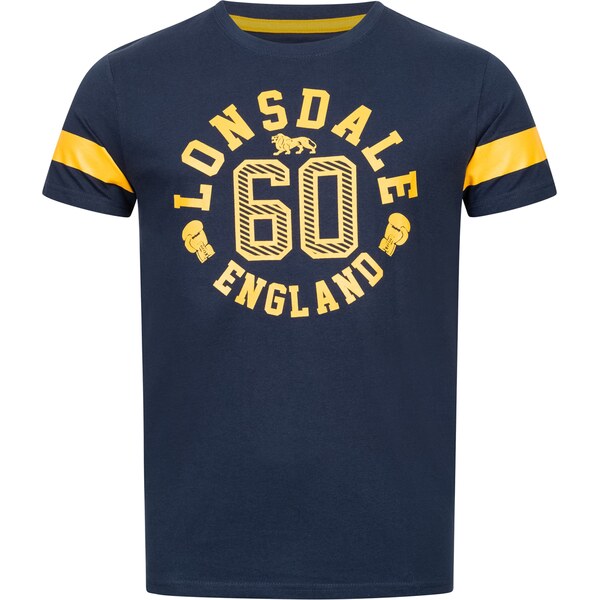 LONSDALE Tričko námornícka modrá / žltá 63308172