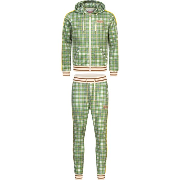 LONSDALE Joggingová súprava Littlestone žltá / zelená / biela 63309824