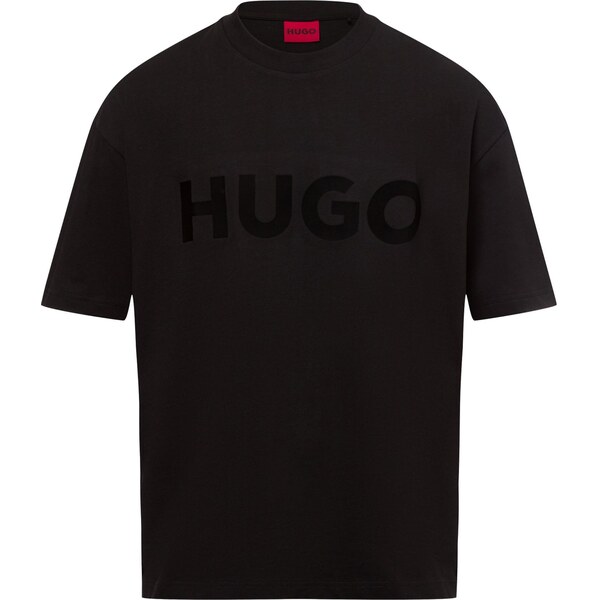 HUGO Tričko Dinkee červená / čierna 63310969