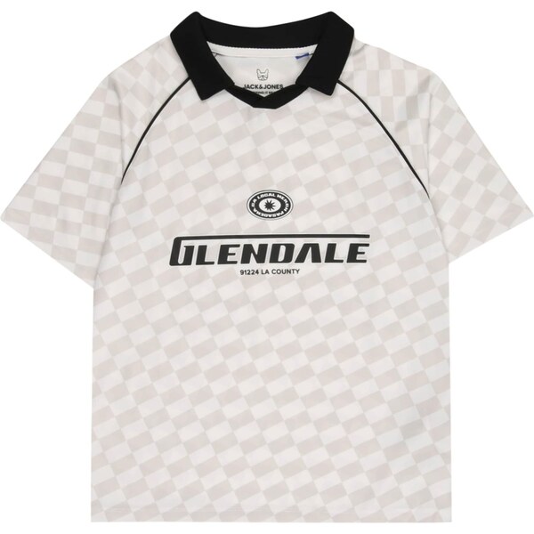 Jack & Jones Junior Tričko JCOLido svetlosivá / čierna / biela 63311129