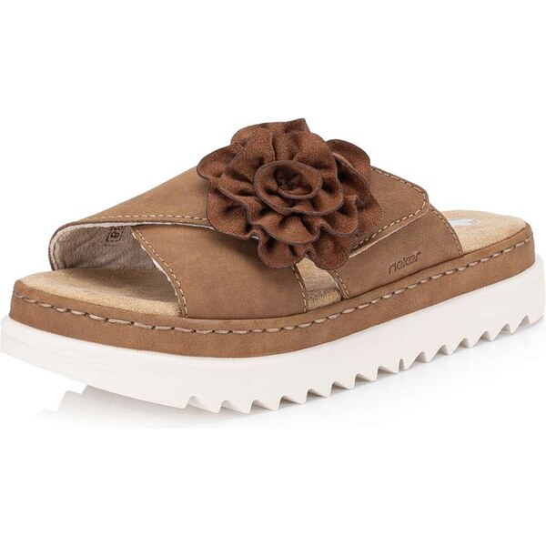 Dámske šľapky RIEKER 61579-24 hnedá S5 63311817