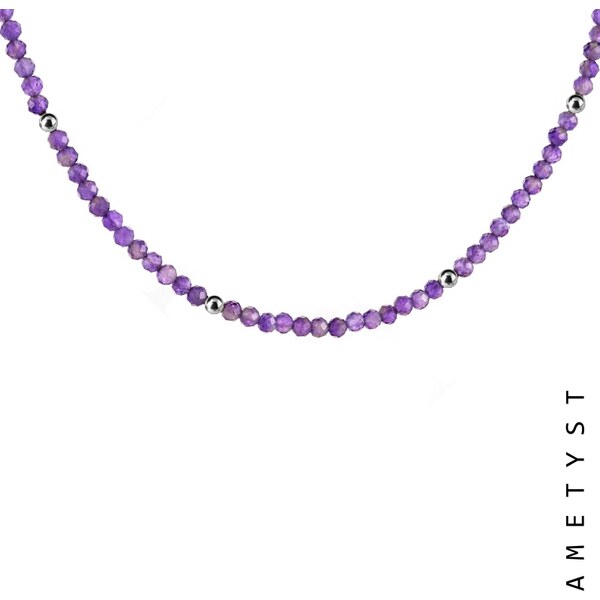 Taboo náhrdelník Astral Aura fazetovaný ametyst tbaa109 63313218