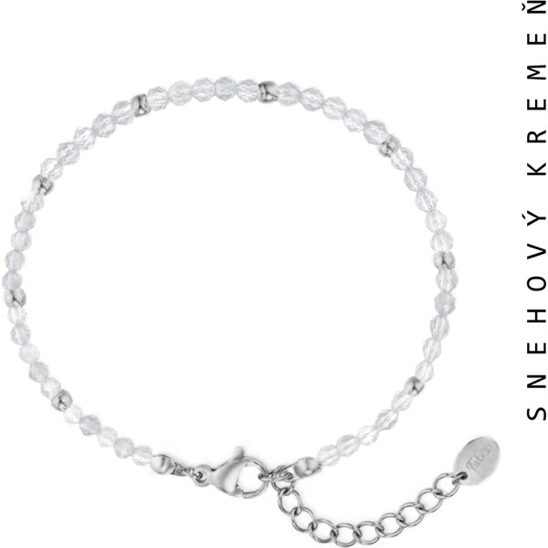 Taboo náramok Astral Aura fazetovaný snehový kremeň tbaa113 63313222