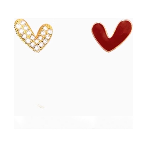 SWAROVSKI Elements Swarovski e. dvojité, obojstranné náušnice Heart 63313231